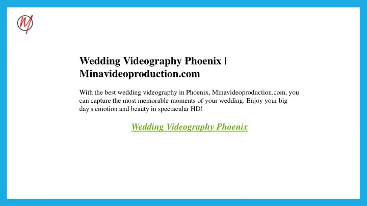 wedding videography phoenix minavideoproduction