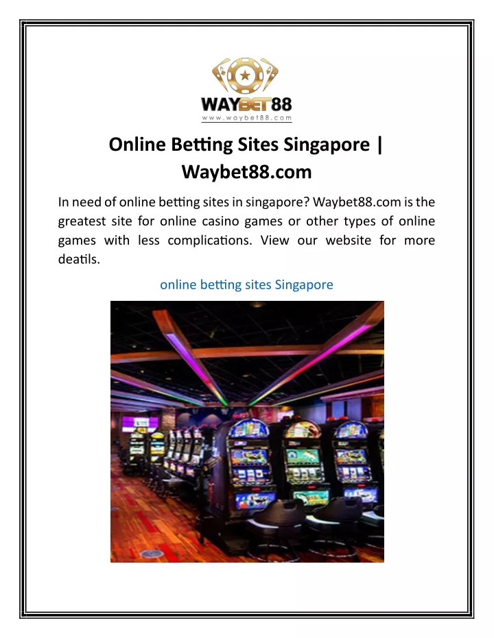 online betting sites singapore waybet88 com