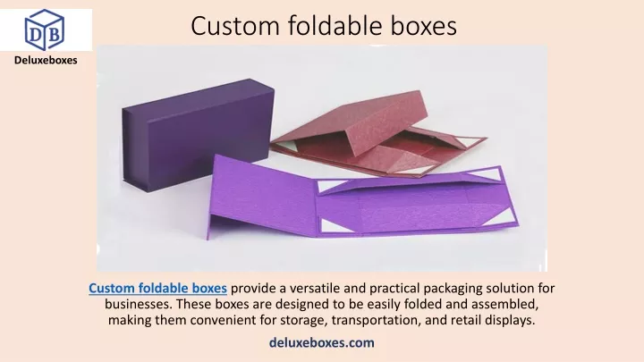 custom foldable boxes