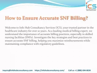 how to ensure accurate snf billing