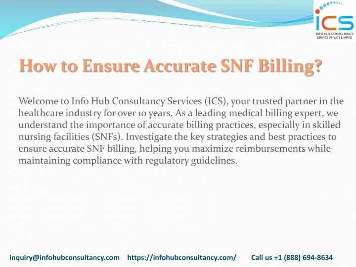 how to ensure accurate snf billing