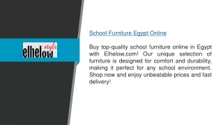 School Furniture Egypt Online  Elhelow.com