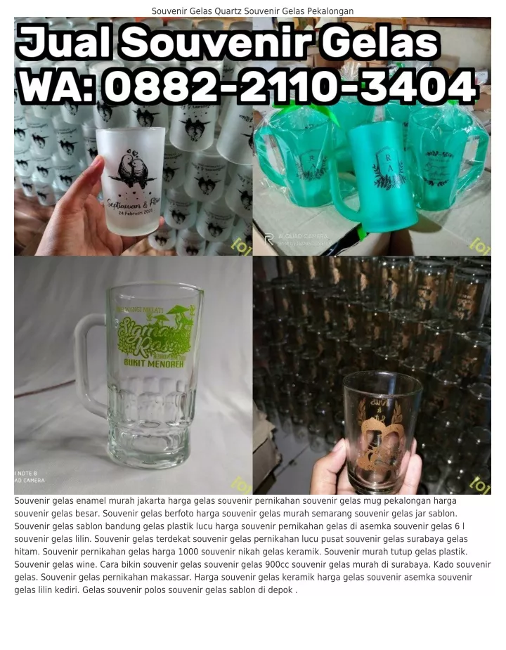 Ppt O88ᒿ·ᒿllo·౩4o4 Wa Souvenir Gelas Kemas Mika Gelas Souvenir Di Bekasi Powerpoint 2966