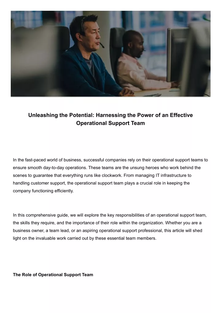 unleashing the potential harnessing the power