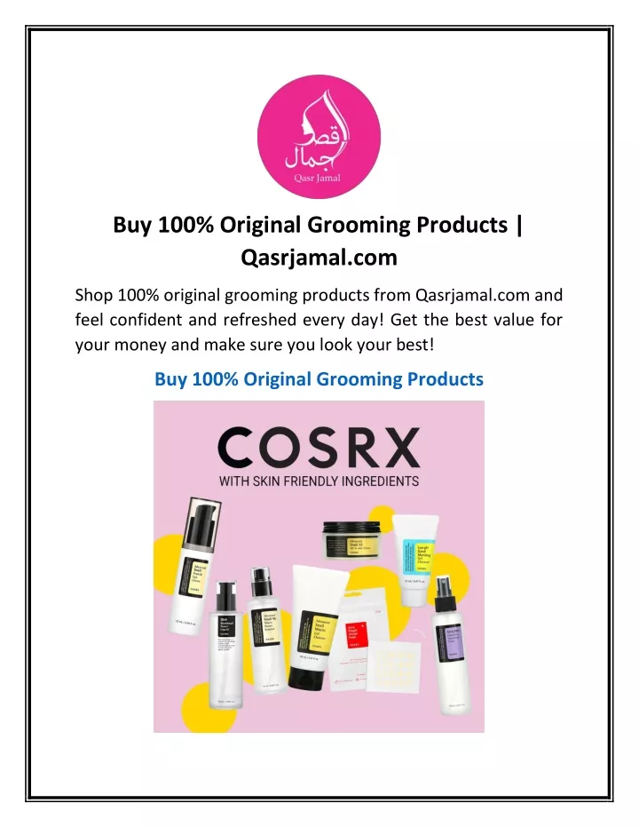 buy 100 original grooming products qasrjamal com