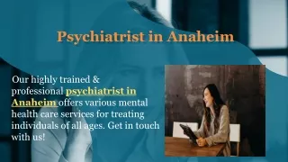 Psychiatrist in Anaheim