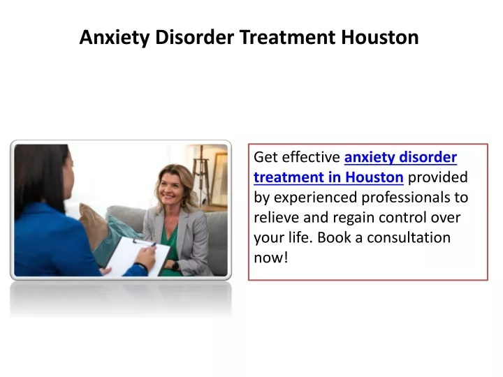 anxiety disorder treatment houston