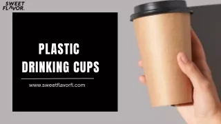 Disposable Plastic Drinking Cups with Lids