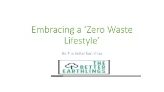 Zero Waste Lifestyle