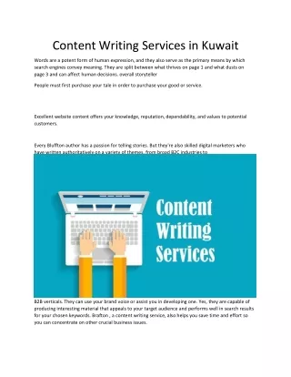 c ont en t writi n g serv i c es in kuwa i t