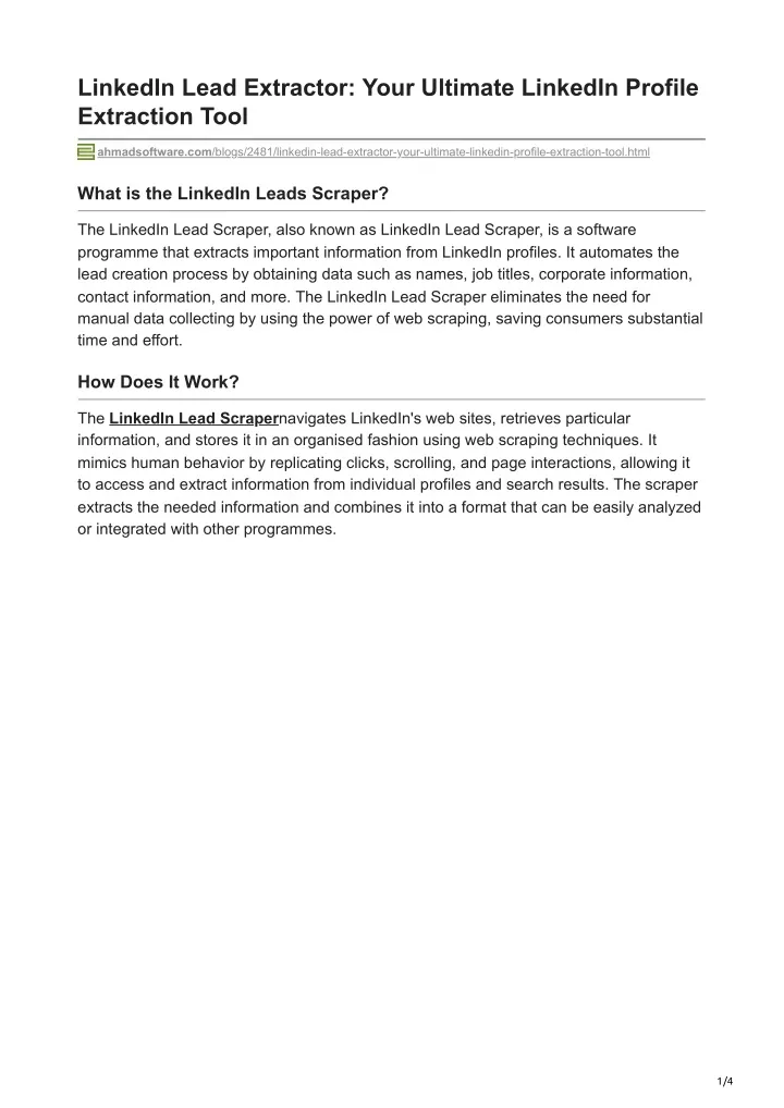 linkedin lead extractor your ultimate linkedin
