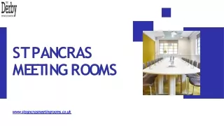 Exquisite Private Event Spaces: St Pancras Meeting Rooms