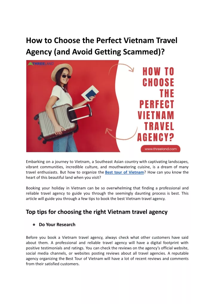 how to choose the perfect vietnam travel agency