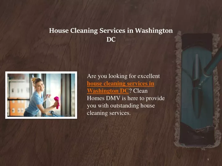 house cleaning services in washington dc