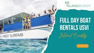 Full Day Boat Rentals USVI - Island Buddy