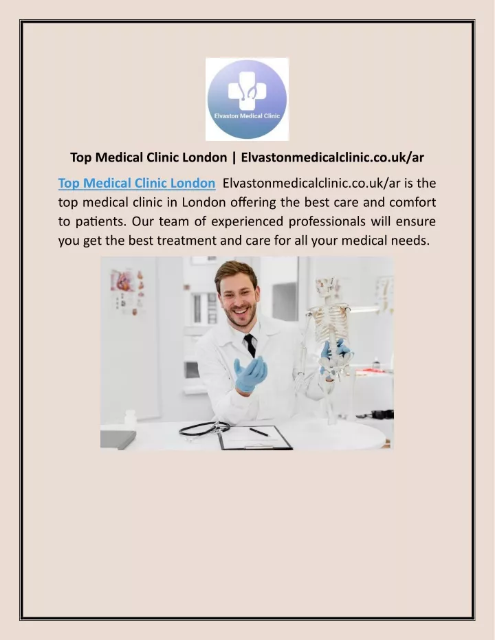 top medical clinic london elvastonmedicalclinic