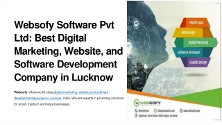 Web Development Company in Lucknow - Websofy Software Pvt Ltd