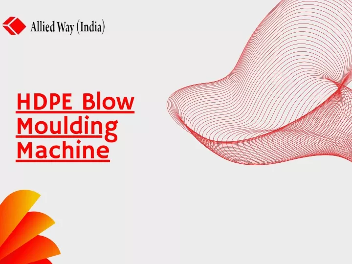 hdpe blow moulding machine