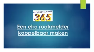 Een elro rookmelder koppelbaar maken