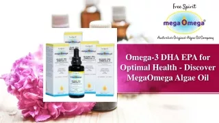 Omega-3 DHA EPA for Optimal Health - Discover MegaOmega Algae Oil