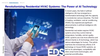 Revolutionizing Residential HVAC Systems The Power of AI Technology