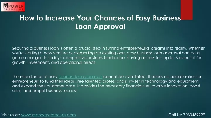 how to increase your chances of easy business