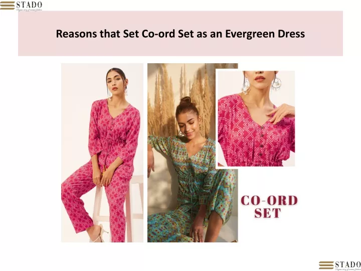 reasons that set co ord set as an evergreen dress