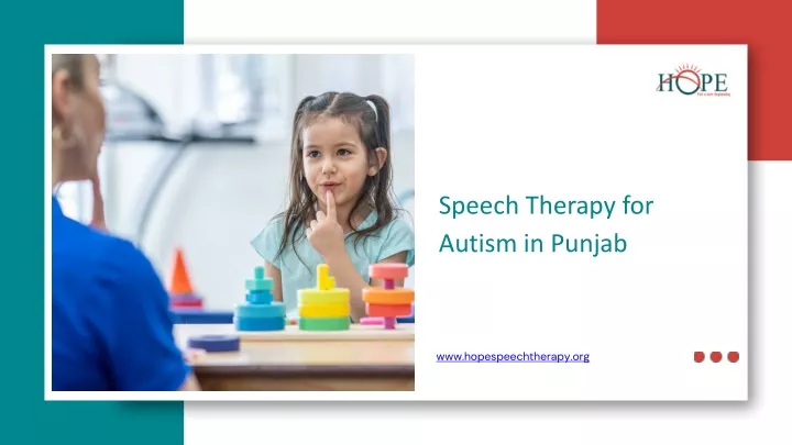 speech therapy for autism in punjab