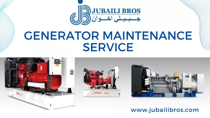 generator maintenance service