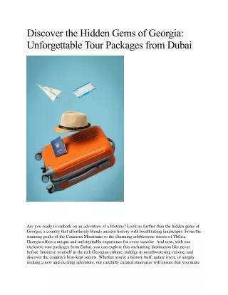 Best Travel Agency in Dubai | Georgia Tour Package Dubai