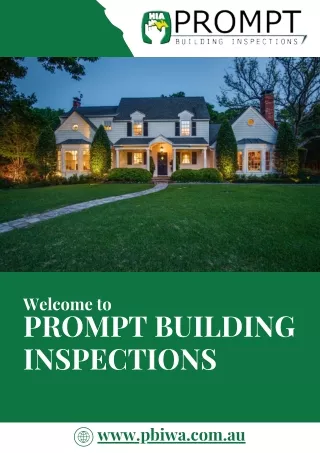Building Inspections Perth – Prompt Building Inspections