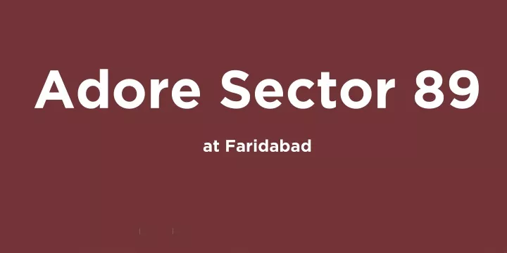 adore sector 89