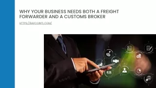 why your business needs both a freight forwarder