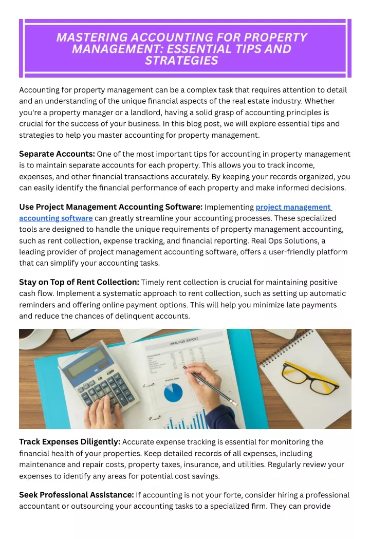 accounting for property management
