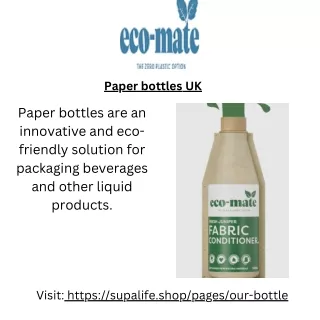 Paper Bottles UK