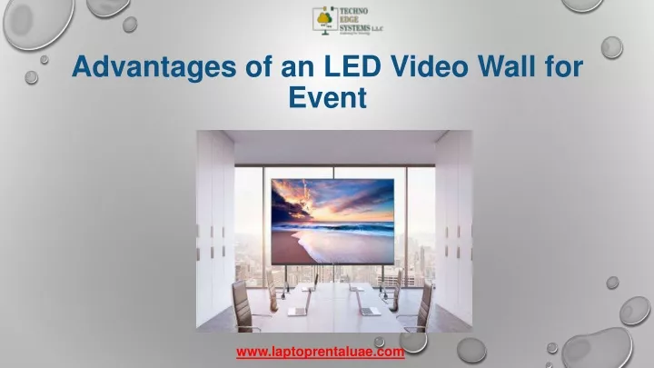 advantages of an led video wall for event