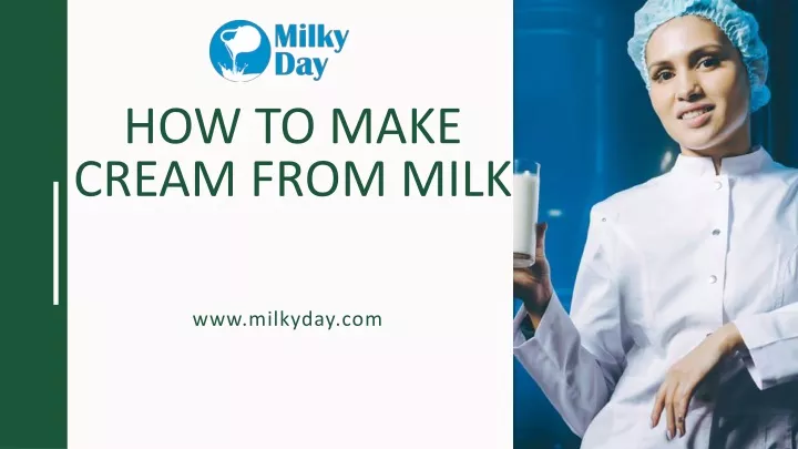 how to make cream from milk