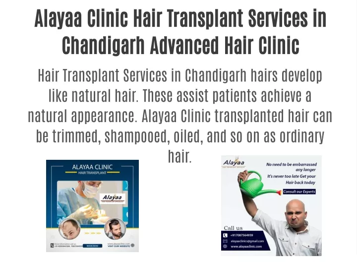 alayaa clinic hair transplant services