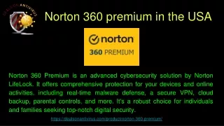 Norton 360 premium in the USA