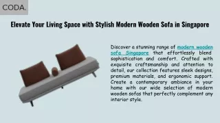 Modular Sofas in Singapore | Modern Wooden Sofa Singapore