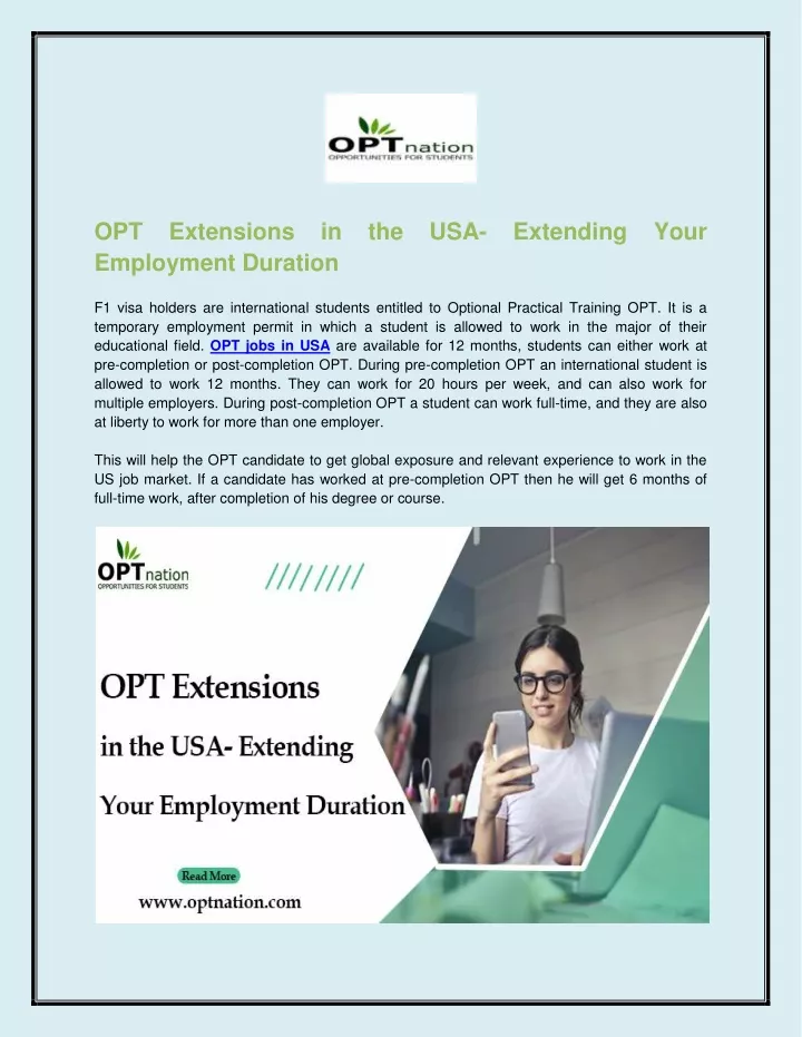 opt extensions in the usa extending your