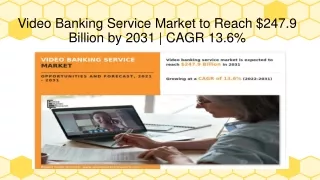 Video Banking Service Market Size, Share | Business Report