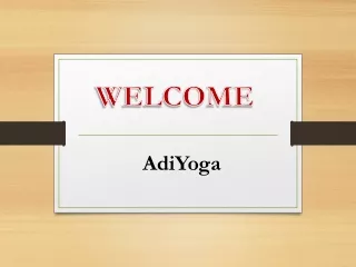 welcome