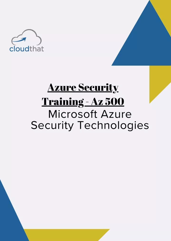 azure security training az 500