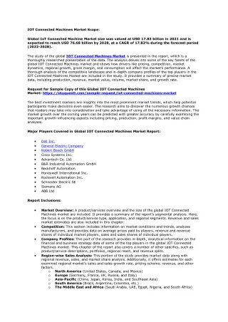 iot connected machines market scope