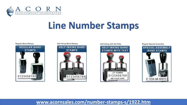 line number stamps