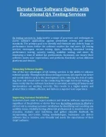 Elevate Your Software Quality with Exceptional QA Testing Services - slide 1