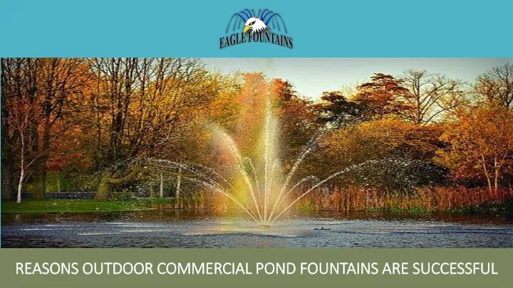 reasons outdoor commercial pond fountains