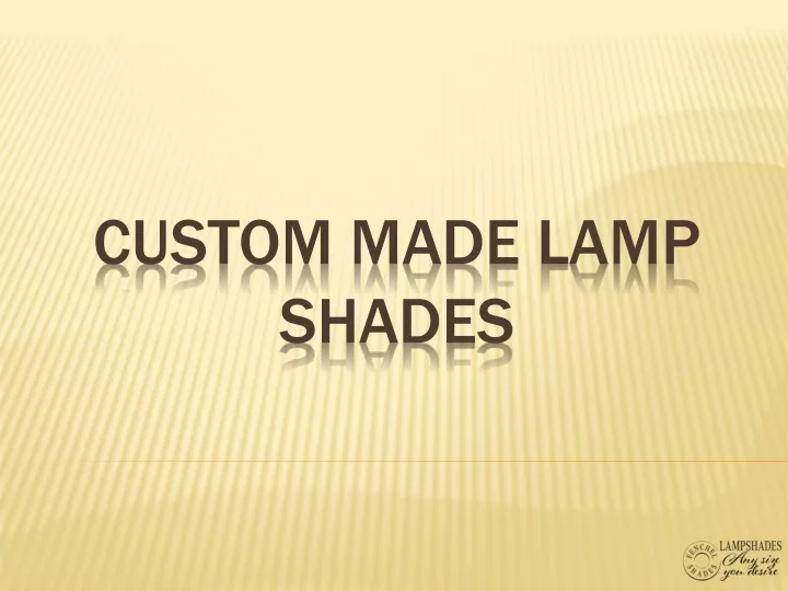 custom made lamp shades