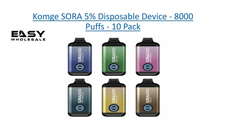 komge sora 5 disposable device 8000 puffs 10 pack